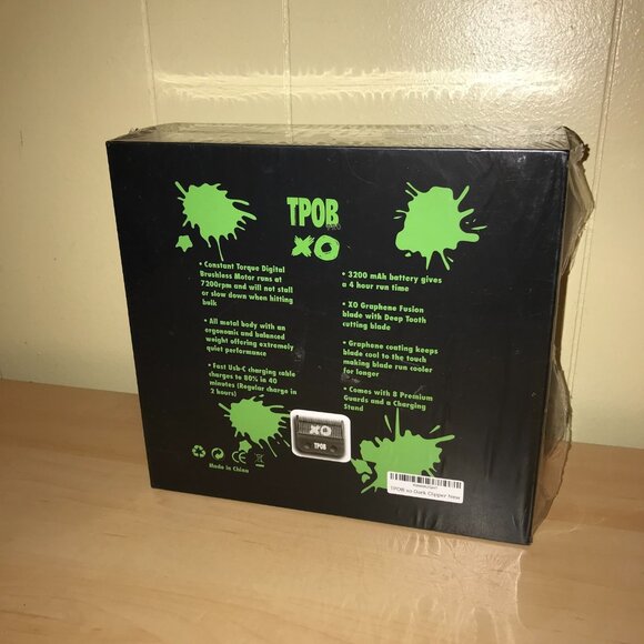 TPOB Pro XO Dark Clipper Brushless 7200rpm Professional Hair Trimmer Black-NEW - Picture 15 of 16